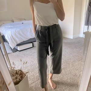 Zara wide leg cropped trousers